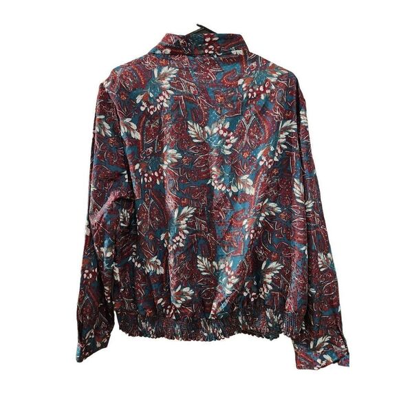 Pykettes size 20 colorful blouse with shoulder pads - Picture 7 of 11